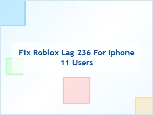 Fix Roblox Lag 236 on Iphone 11